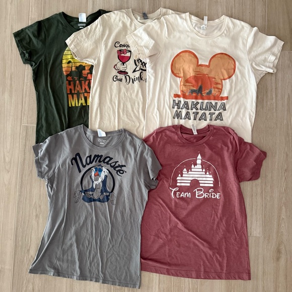 Tops - Lot of 5 Disney Theme Park Shirts Medium